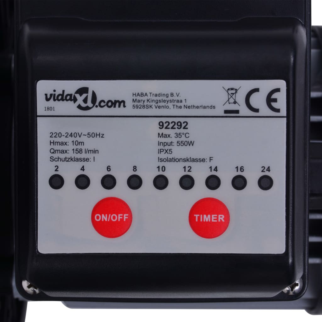 Pompa con Filtro a Sabbia Timer 550 W 50 L per Piscine Fuori Terra