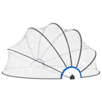 Cupola per Piscina 440x220 cm in PVC e Fibra di Vetro