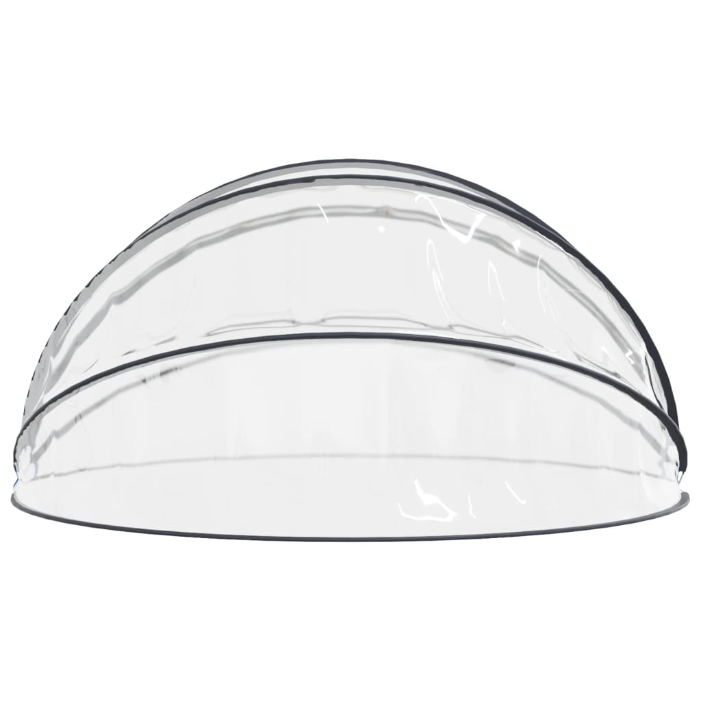 Cupola per Piscina 440x220 cm in PVC e Fibra di Vetro