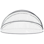 Cupola per Piscina 440x220 cm in PVC e Fibra di Vetro