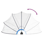 Cupola per Piscina 440x220 cm in PVC e Fibra di Vetro