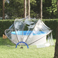 Cupola per Piscina 440x220 cm in PVC e Fibra di Vetro