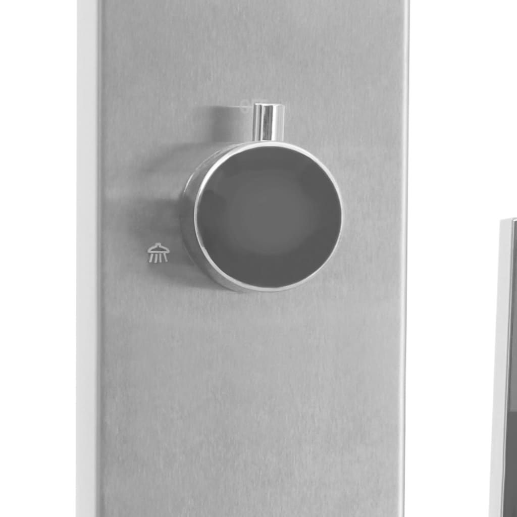 Doccia da Esterno con Piatto in WPC e Acciaio Inossidabile