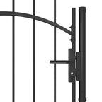 Cancello da Giardino Woerden in Acciaio 1x1,7 m Nero
