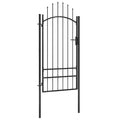 Cancello da Giardino Woerden in Acciaio 1x2 m Nero