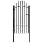 Cancello da Giardino Woerden in Acciaio 1x2 m Nero