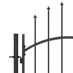 Cancello da Giardino Woerden in Acciaio 1x2 m Nero