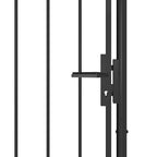 Cancello da Giardino Woerden in Acciaio 1x2 m Nero