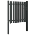 Cancello per Recinzione da Giardino in Acciaio 100x75 cm Antracite
