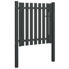 Cancello per Recinzione da Giardino in Acciaio 100x75 cm Antracite