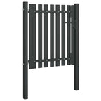 Cancello per Recinzione da Giardino in Acciaio 100x100 cm Antracite