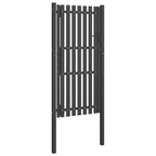 Cancello per Recinzione da Giardino in Acciaio 100x200 cm Antracite