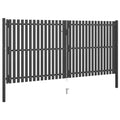 Cancello per Recinzione da Giardino in Acciaio 400x175 cm Antracite