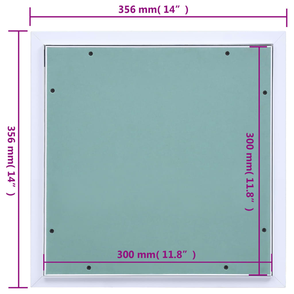 Pannello di Accesso Telaio in Alluminio e Cartongesso 300x300mm