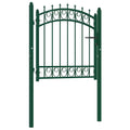 Cancello per recinzione EMMEN con punte in acciaio 103x97 cm verde