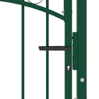 Cancello per recinzione EMMEN con punte in acciaio 103x97 cm verde
