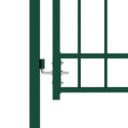 Cancello per recinzione EMMEN con punte in acciaio 104x97 cm verde