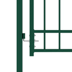 Cancello per recinzione EMMEN con punte in acciaio 104x97 cm verde