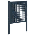 Cancello per recinzione antracite 102x75 cm in acciaio zincato
