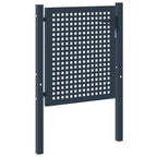 Cancello per recinzione antracite 102x75 cm in acciaio zincato