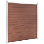 Recinzione da Giardino in WPC 1391x186 cm Marrone