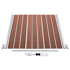 Recinzione da Giardino in WPC 1564x186 cm Marrone