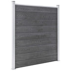Pannello di Recinzione in WPC 353x186 cm Grigio