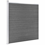 Pannello di Recinzione in WPC 1218x186 cm Grigio