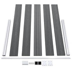 Recinzione da Giardino in WPC 353x106 cm Grigia