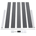 Recinzione da Giardino in WPC 872x106 cm Grigia