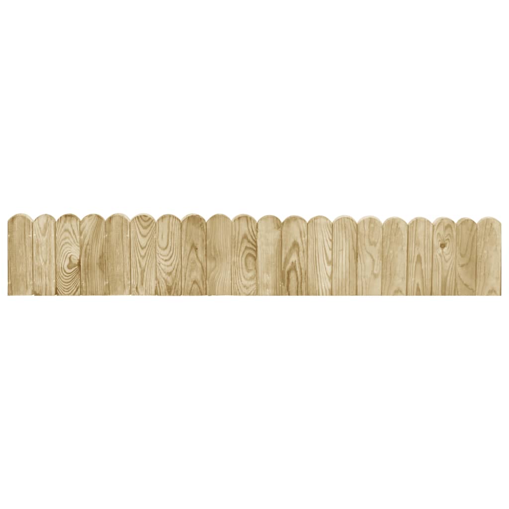 Rotoli di Bordura in Legno di Pino Impregnato 2 pz 120 cm