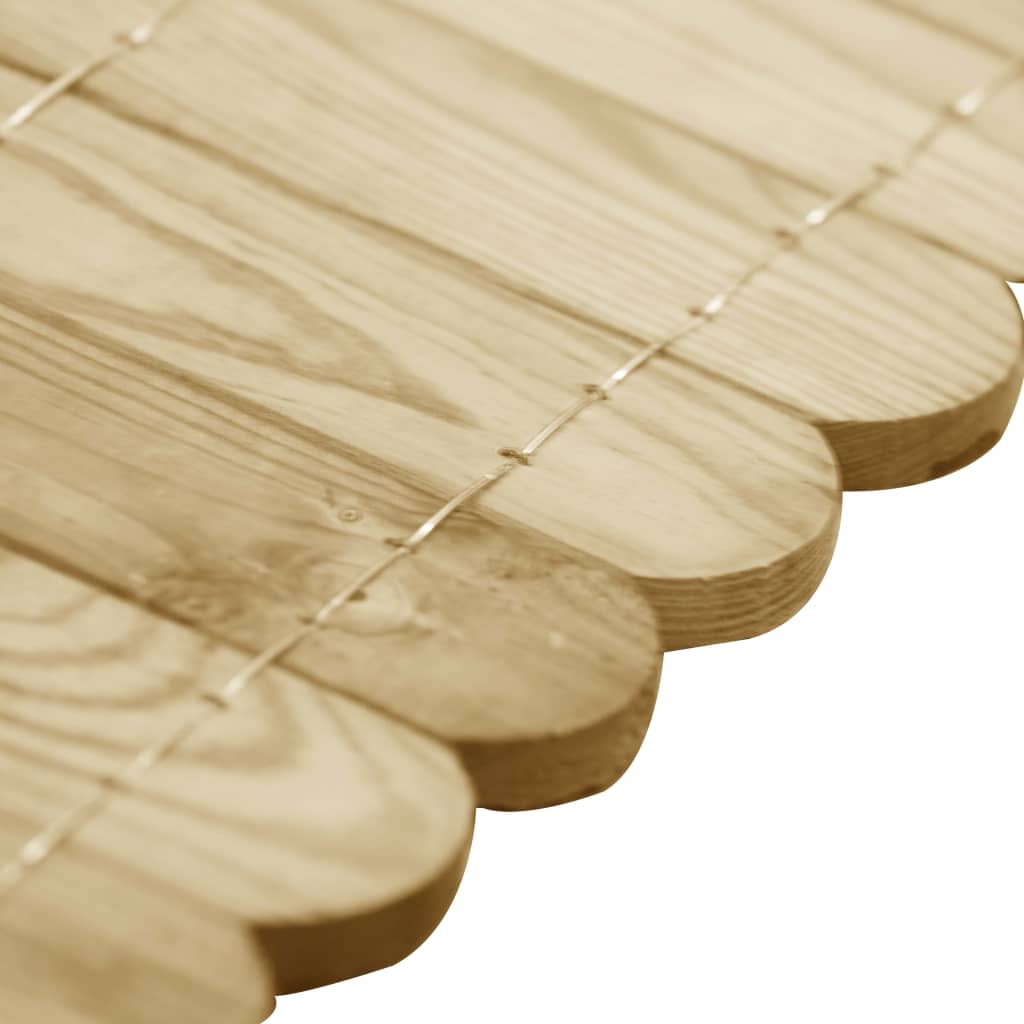 Rotoli di Bordura in Legno di Pino Impregnato 2 pz 120 cm