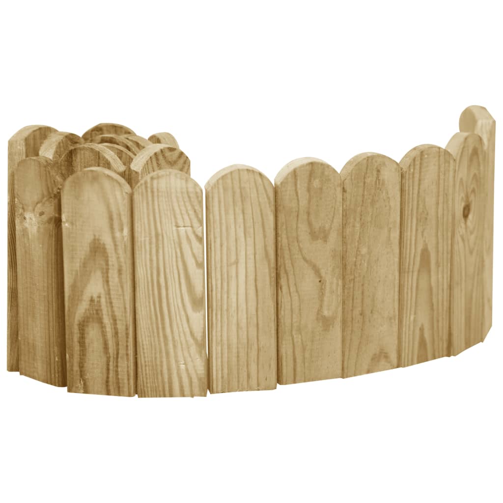 Rotoli di Bordura in Legno di Pino Impregnato 120 cm - Confezione 3 pz