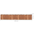 Rotoli di Bordura in Legno di Pino Impregnato 120 cm - 2 Pezzi