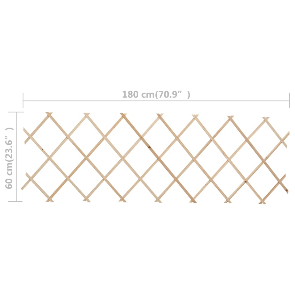 Recinzione a Traliccio 5 pz Legno di Abete 180x80 cm