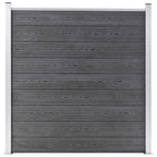 Pannello Recinzione WPC 1 Quadrato 1 Inclinato 273x186 cm Grigio