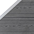 Pannello Recinzione WPC 1 Quadrato 1 Inclinato 273x186 cm Grigio