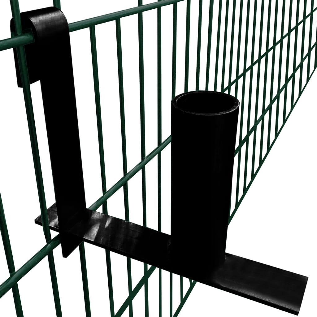 Supporti Rotoli Strisce di Recinzione Privacy 2 pz in Acciaio