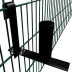 Supporti Rotoli Strisce di Recinzione Privacy 3 pz in Acciaio vidaXL