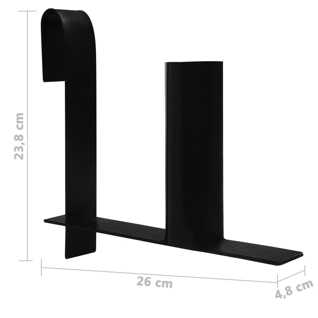 Supporti Rotoli Strisce di Recinzione Privacy 3 pz in Acciaio vidaXL