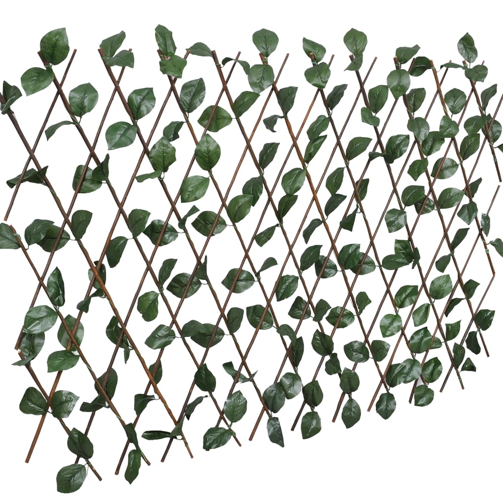 Recinto in Salice a Traliccio con Foglie Artificiali 180x30 cm - Confezione da 5 Pezzi
