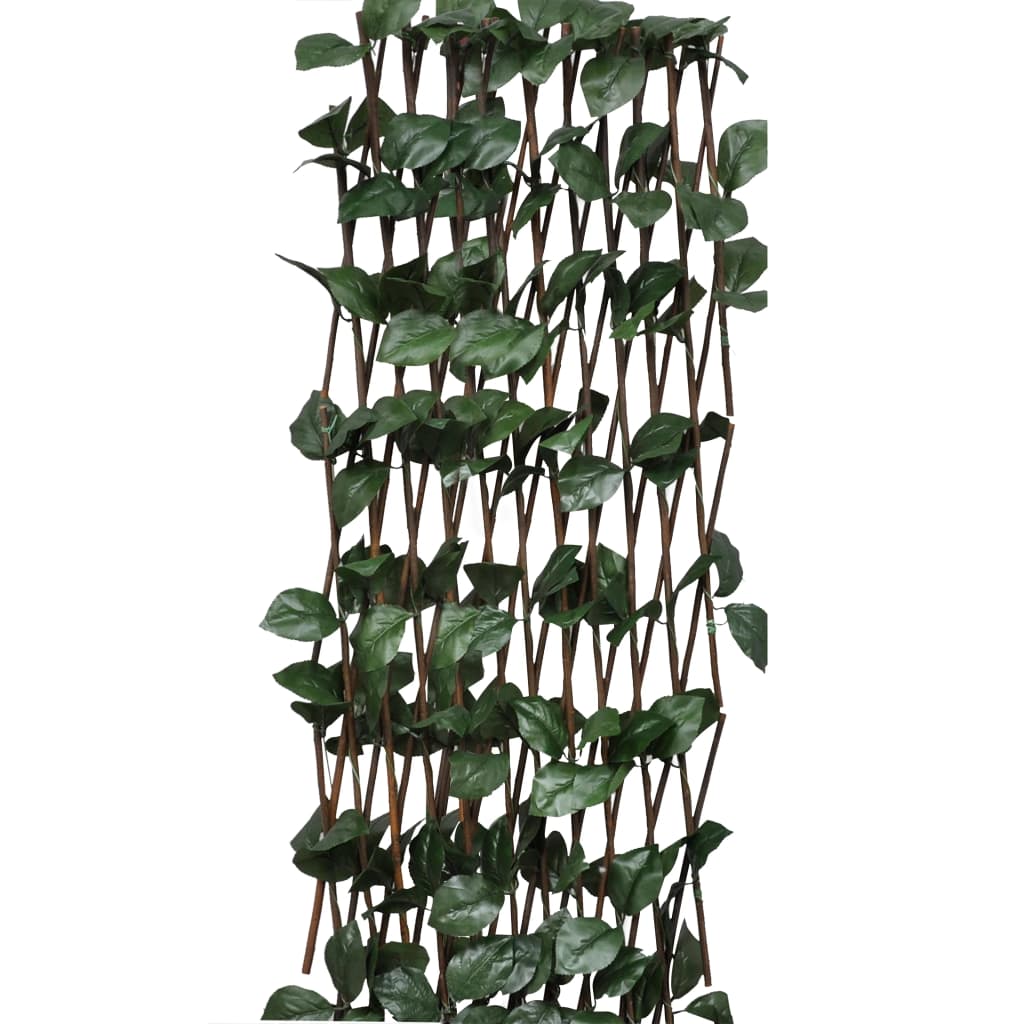 Recinto in Salice a Traliccio con Foglie Artificiali 5 Pezzi 180x60 cm