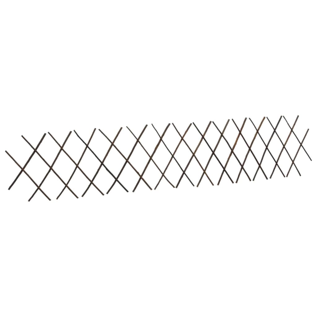 Recinzione a Traliccio in Salice 180x30 cm - Set 5 Pezzi