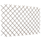 Recinzione a Traliccio in Salice 180x120 cm - Set 5 Pezzi