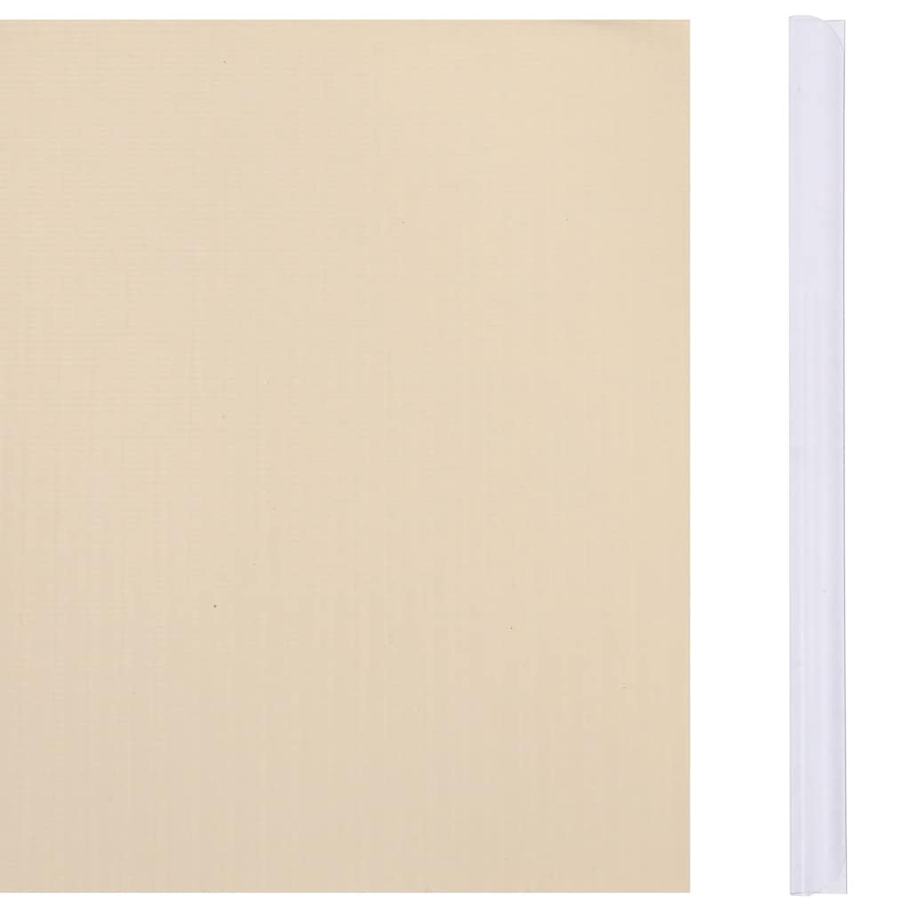 Recinzione Frangivento da Giardino PVC 70x0,19 m Crema