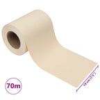 Recinzione Frangivento da Giardino PVC 70x0,19 m Crema