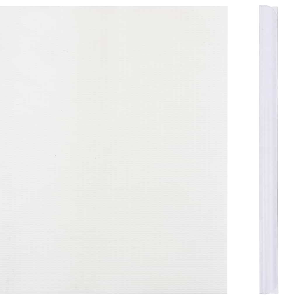 Recinzione Frangivento da Giardino PVC 35x0,19 m Bianco