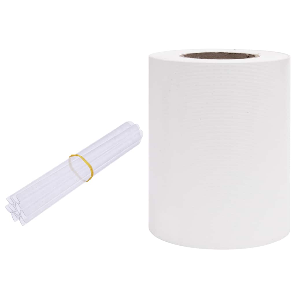 Recinzione Frangivento da Giardino PVC 70x0,19 m Bianco