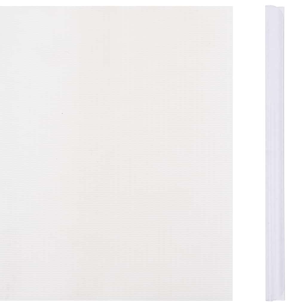 Recinzione Frangivento da Giardino PVC 70x0,19 m Bianco