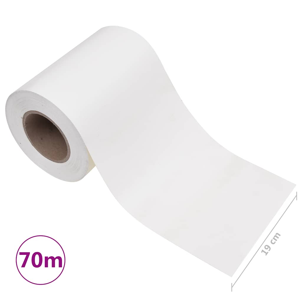 Recinzione Frangivento da Giardino PVC 70x0,19 m Bianco